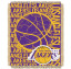 Los Angeles Lakers Double Play Tapestry Blanket 48...