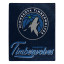 Minnesota Timberwolves Plush Fleece Raschel Blanke...