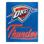 Oklahoma City Thunder Plush Fleece Raschel Blanket...