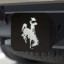 Wyoming Cowboys BLACK Trailer Hitch Cover