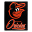 Baltimore Orioles Plush Fleece Raschel Blanket 50 ...